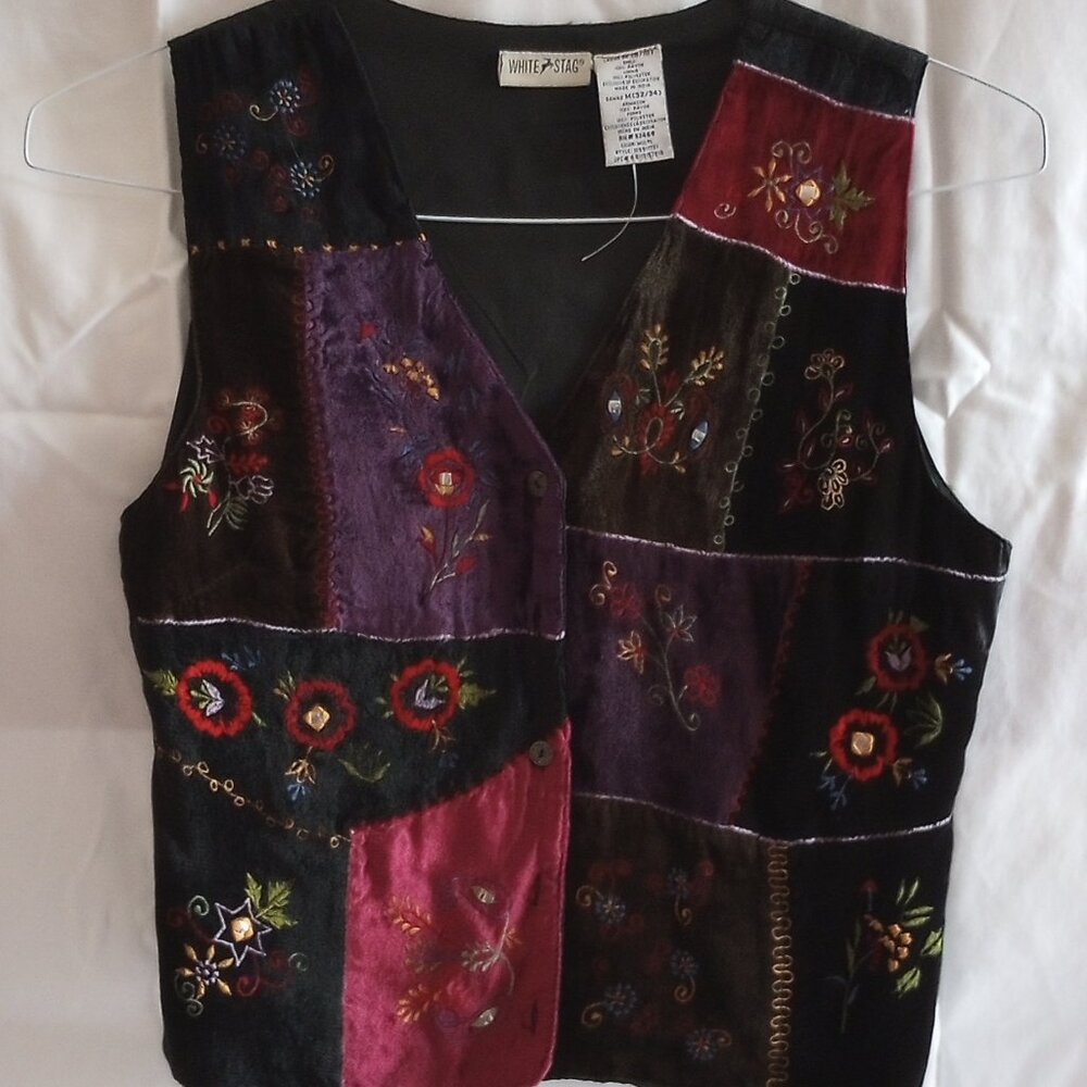 White Stag Patchwork Womens Vest